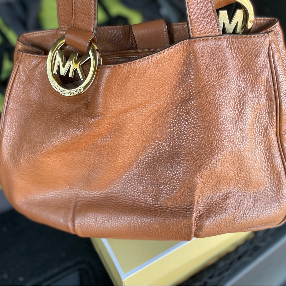Michael Kors Cognac Shoulder Bag with Wallet